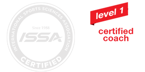 issa logo and Trainpeaks level 1 logo